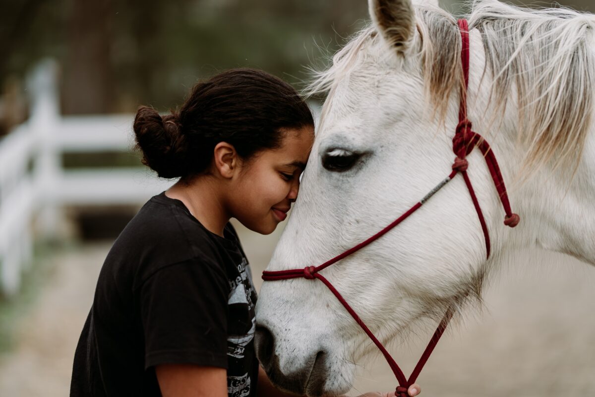 Girl with horse